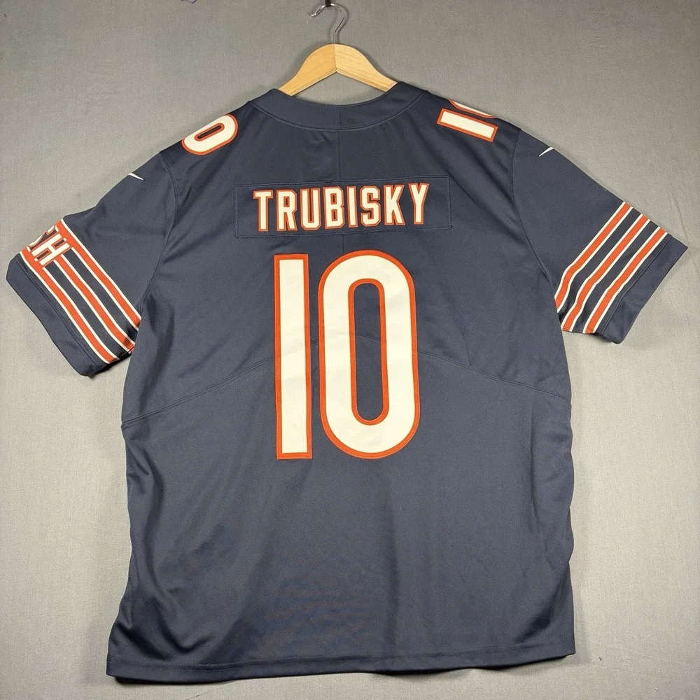 Men's Nike On Field Chicago Bears Mitchell Trubisky #10 Football Jersey XXL 2XL